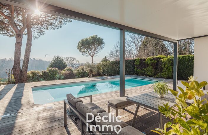 À vendre maison contemporaine 5 chambres, piscine et un T2 indépendant à Bouliac  — photo 2
