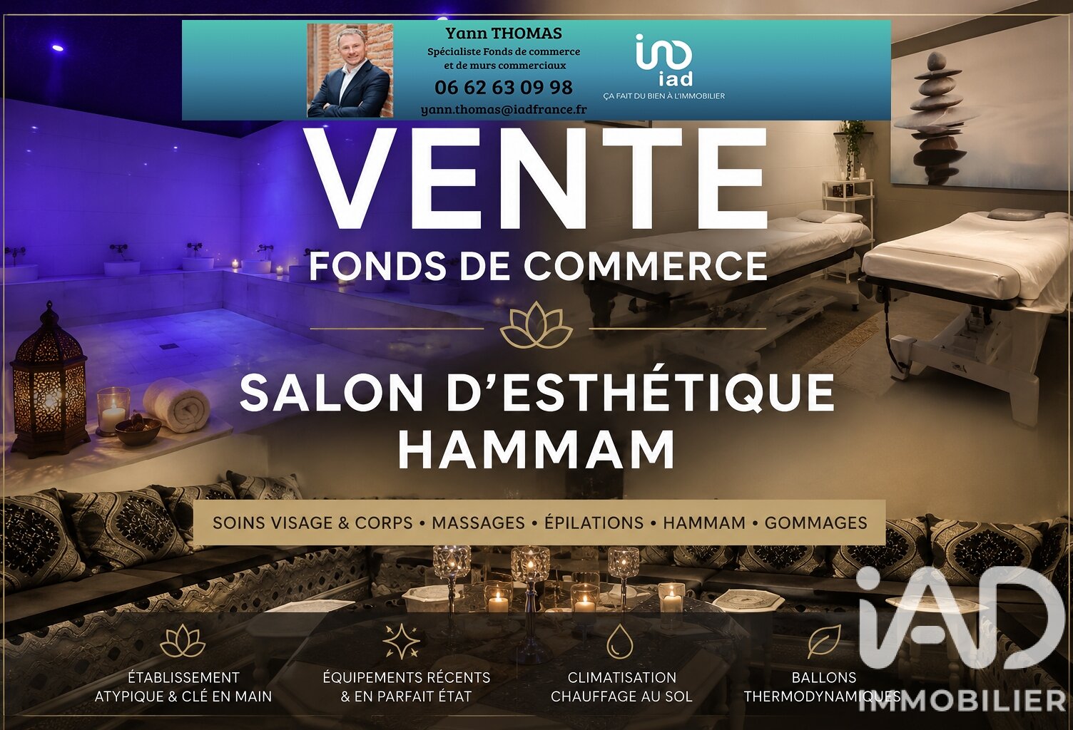 Vente Esthétique, Coiffure 120 m&sup2; — photo 1