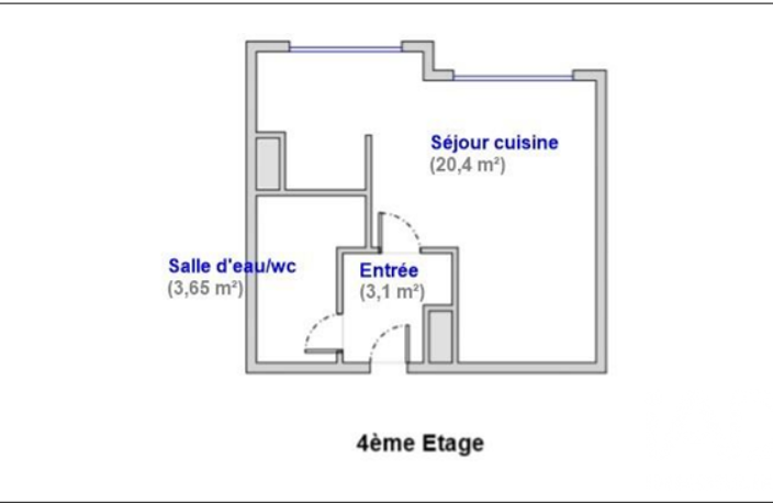 Vente Studio 1 pièce — photo 2