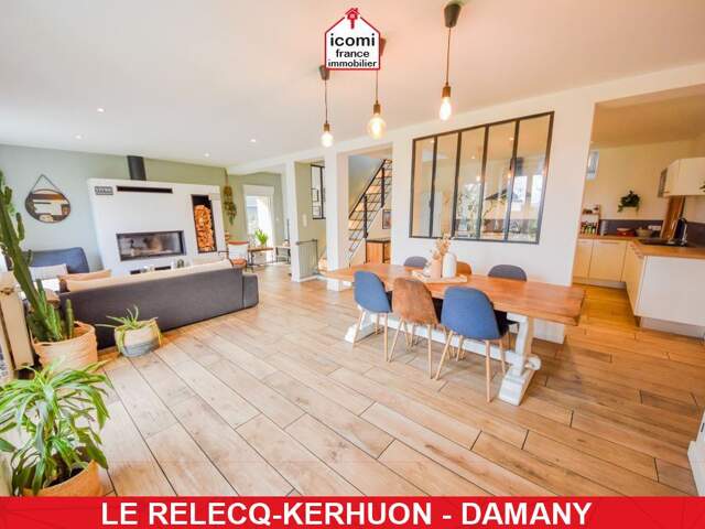 FINISTERE - Le Relecq-Kerhuon (29480) - A VENDRE - MAISON T8 205M² - 6 CHAMBRES POSSIBLE 7 - GARAGE 30M² - SUR TERRAIN CLOS DE 583M² — photo du bien