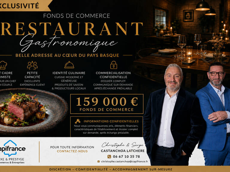 FONDS DE COMMERCE RESTAURANT GASTRONOMIQUE | CAMBO-LES-BAINS — photo 1