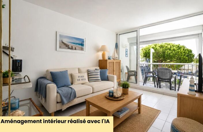 LA GRANDE-MOTTE (34280) – STUDIO CABINE AVEC COIN NUIT – 31,59 M² – BALCON – VUE MER & PORT – EXPOSITION SUD – ASCENSEUR — photo 3