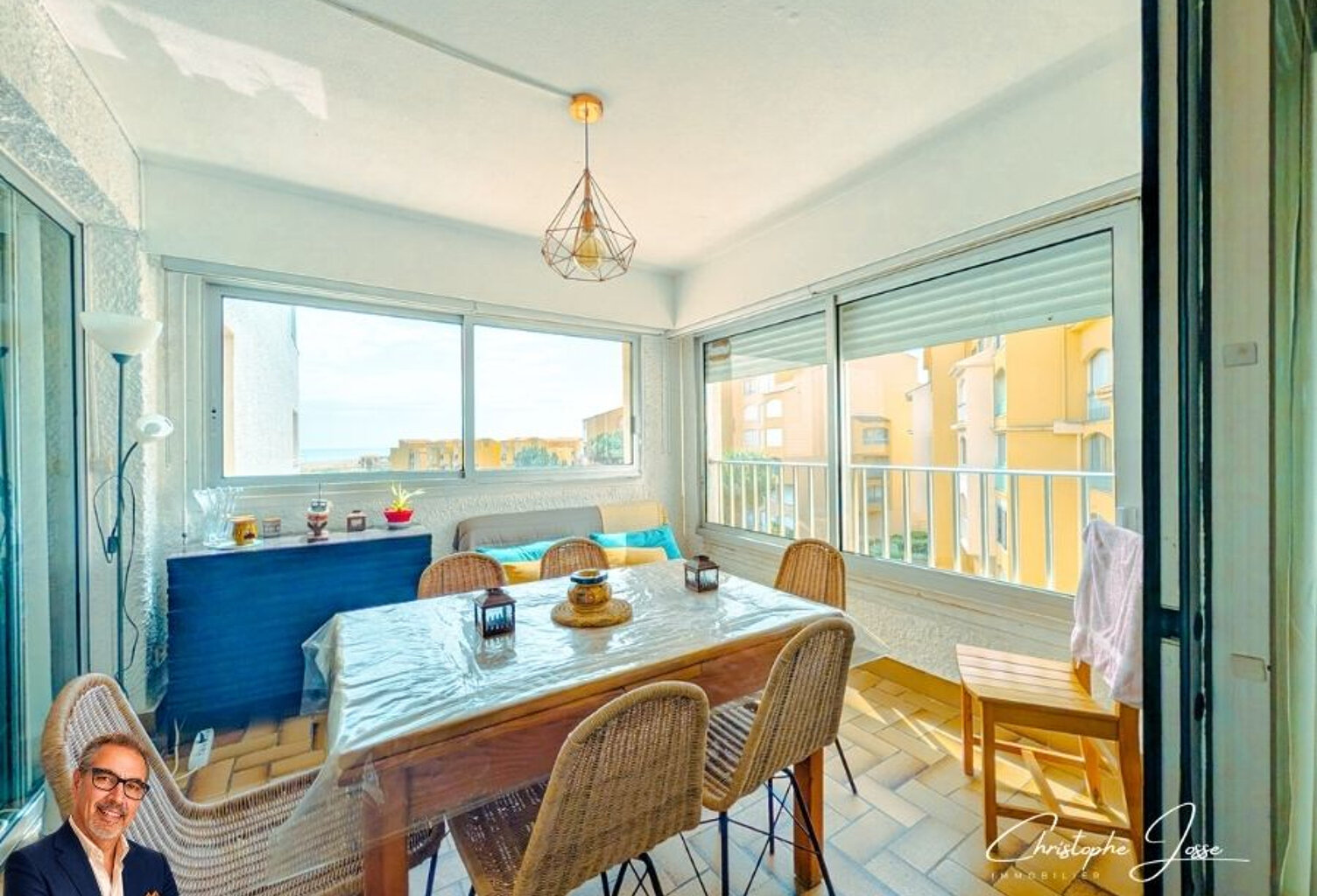 T2 vue mer avec loggia, accès direct plage et parking privé — photo 1