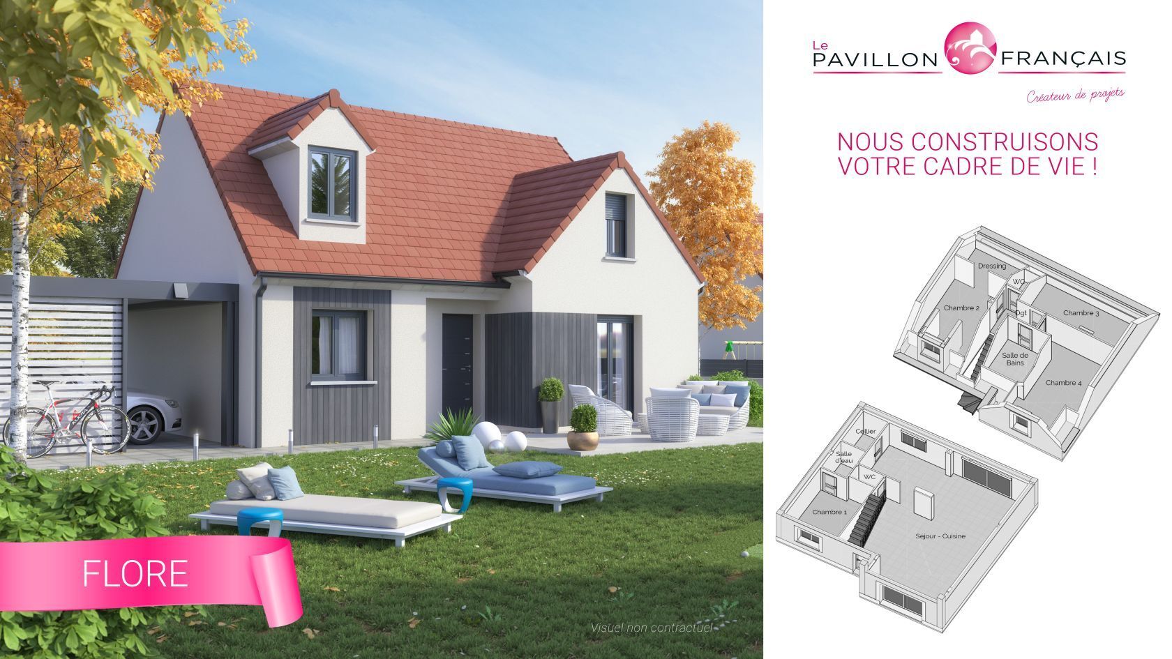 Projet de construction d'une maison 115 m² avec terrain à OZOIR-LA-FERRIERE (77)