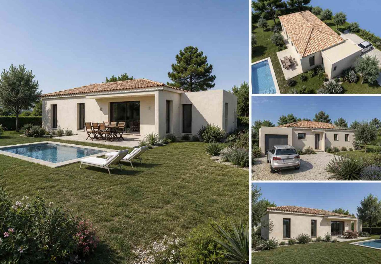 Projet de construction d'une maison 90 m² avec terrain à SAINT-CYR-SUR-MER (83)