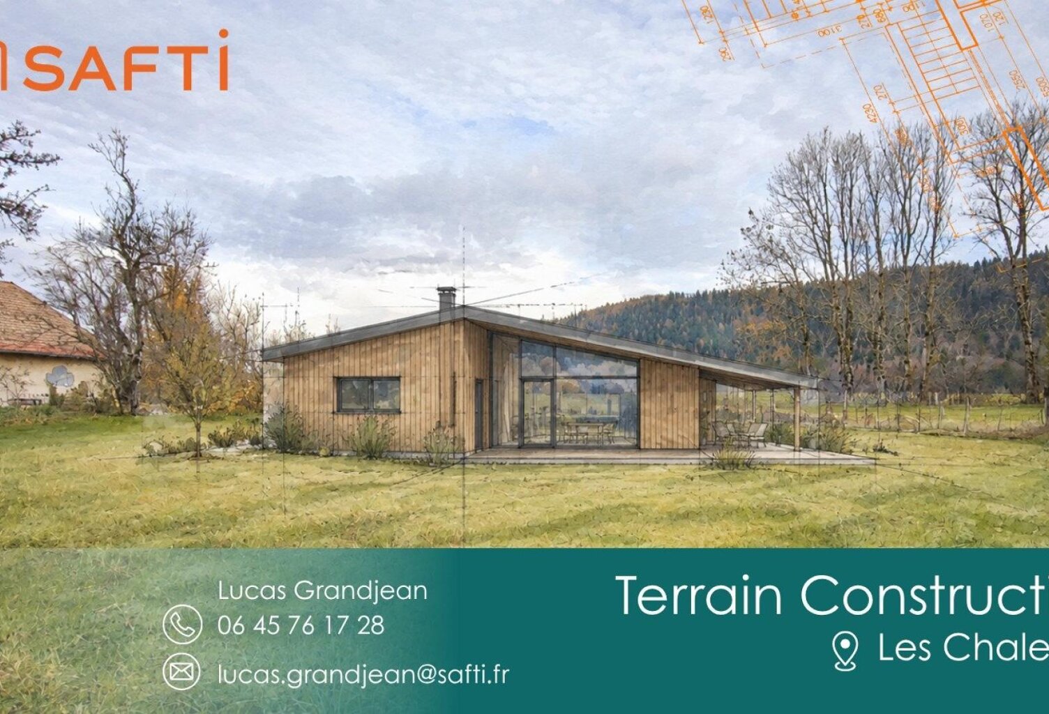 Beau terrain plat de 761 m² aux Chalesmes — photo 1
