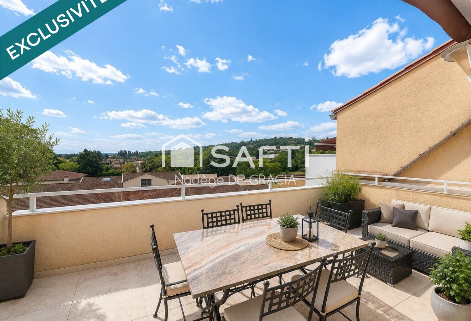 Beau T3 bis 80 m² au dernier étage  Terrasse de 15 m² + garage — photo 1