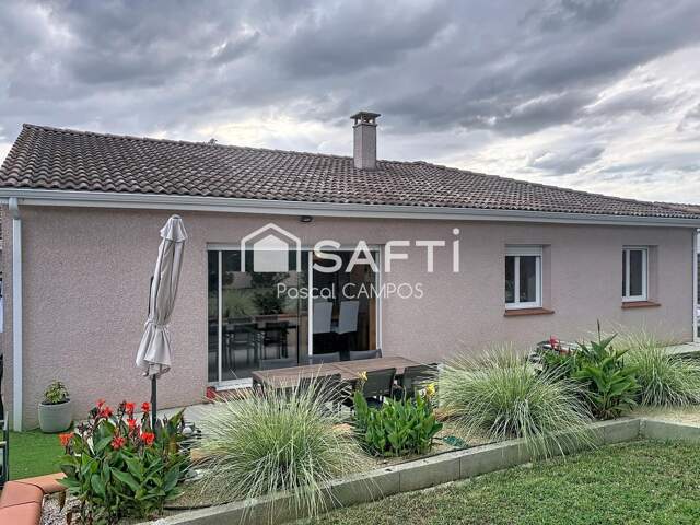 maison t5 plein pied de 112m² sur une parcelle de 609m² — photo du bien