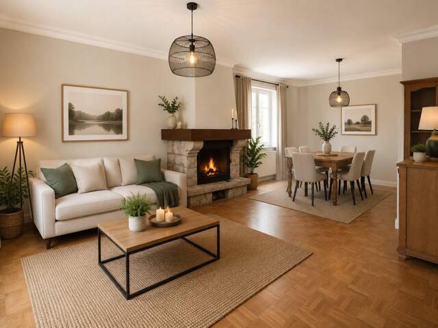 Maison familiale avec sous-sol et beau terrain — photo du bien