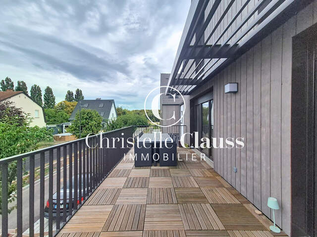 STRASBOURG  GANZAU /DUPLEX RÉCENT/ TERRASSE 19 M² /JARDIN PARTAGÉ /DPE B /2 PARKINGS — photo du bien