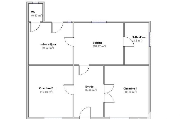 Vente Maison/villa 3 pièces — photo 2