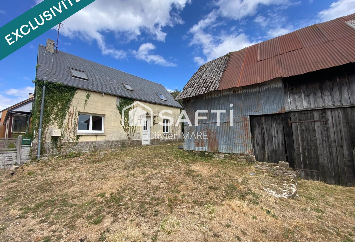 Maison 76 m², à restaurer, 2 niveaux, terrain de 500 m², Le Ménil de Briouze — photo 1