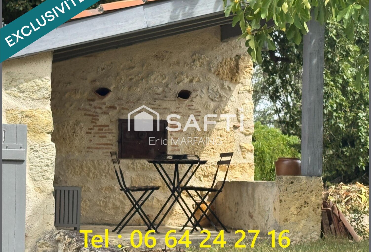 Maison en pierre, vue nature à 360° — photo 1