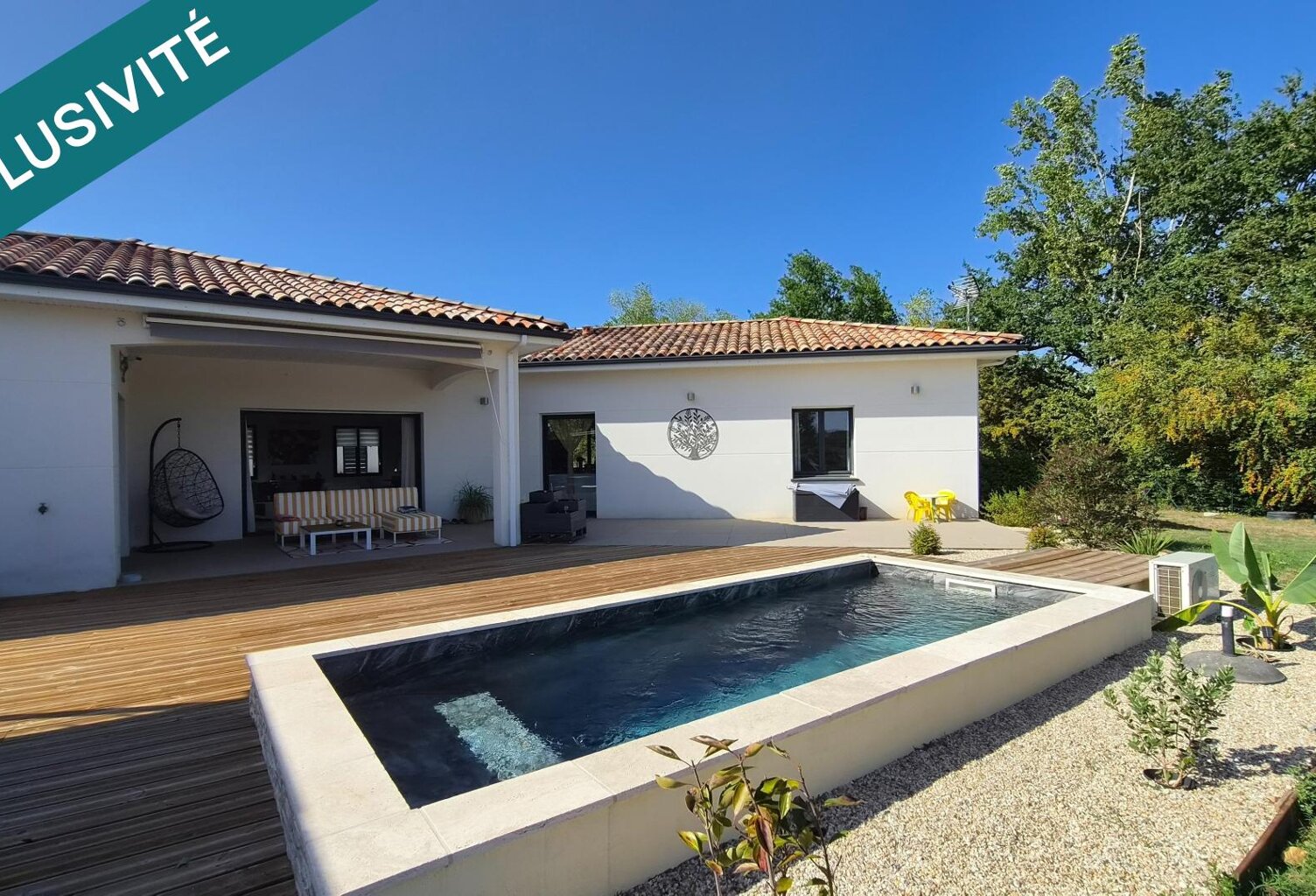 Villa contemporaine - 143m2 - 4 chambres - terrasse - piscine — photo 1