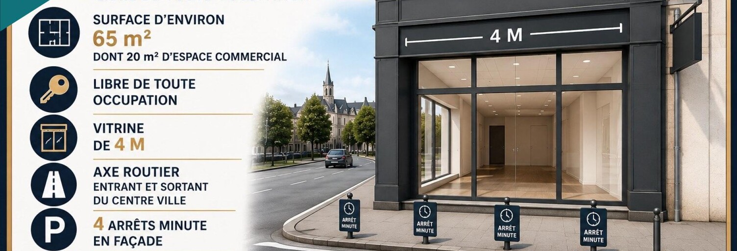 Commerce 2 Pièces 65 m² à vendre à La Roche-sur-Yon (85000)