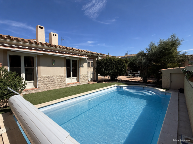 POLLESTRES - Maison 3 faces avec piscine, garage et terrasse — photo 1