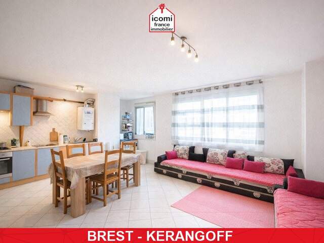 FINISTERE - Brest (29200) - SPECIAL INVESTISSEUR - APPARTEMENT - 2 CHAMBRES - DALLE BETON - LOCATAIRE EN PLACE -  SECTEUR CALME - PARKING PRIVE - CAVE — photo du bien