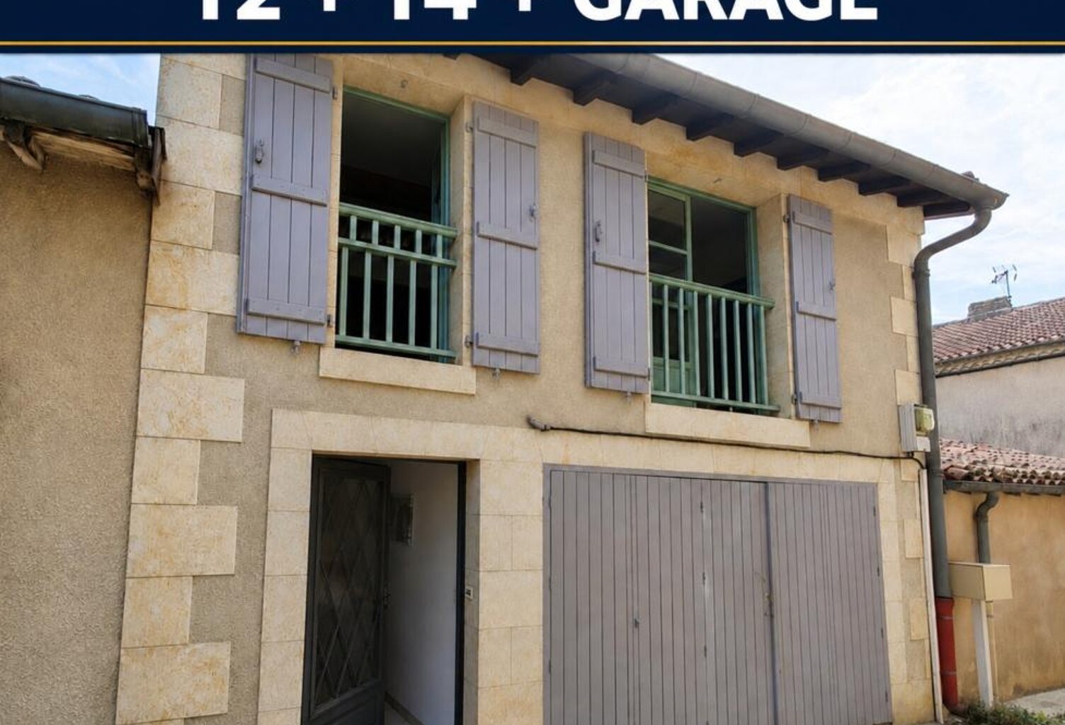 Immeuble de rapport avec T2 loué, T4 libre et garage à Pavie. Idéal investisseur — photo 1