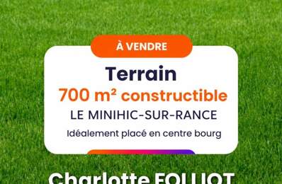 Le Minihic-sur-Rance - Terrain constructible viabilisé de 700 m2 en plein cœur du bourg — photo du bien