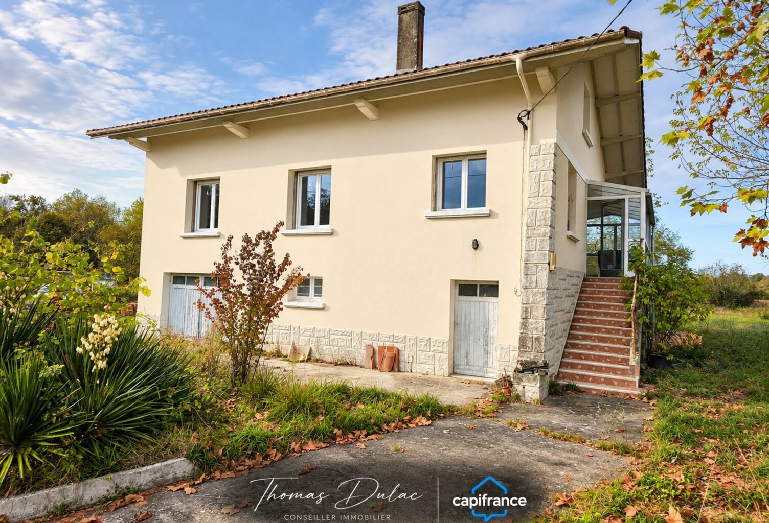 Dpt Gers (32) – À vendre BARCELONNE-DU-GERS – Maison P6 de 156 m² habitables + grand sous-sol et garage de 106 m² sur 3 560 m² de terrain — photo 1