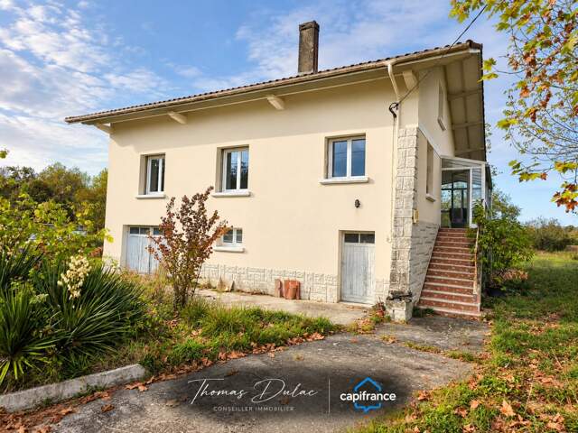Dpt Gers (32) – À vendre BARCELONNE-DU-GERS – Maison P6 de 156 m² habitables + grand sous-sol et garage de 106 m² sur 3 560 m² de terrain — photo du bien
