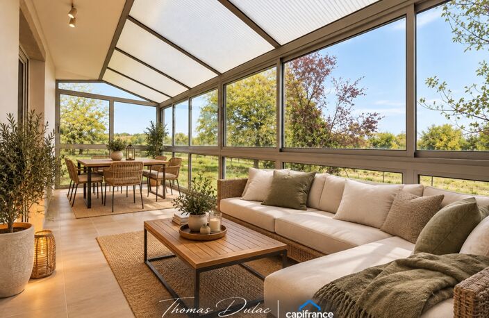 Dpt Gers (32) – À vendre BARCELONNE-DU-GERS – Maison P6 de 156 m² habitables + grand sous-sol et garage de 106 m² sur 3 560 m² de terrain — photo 3