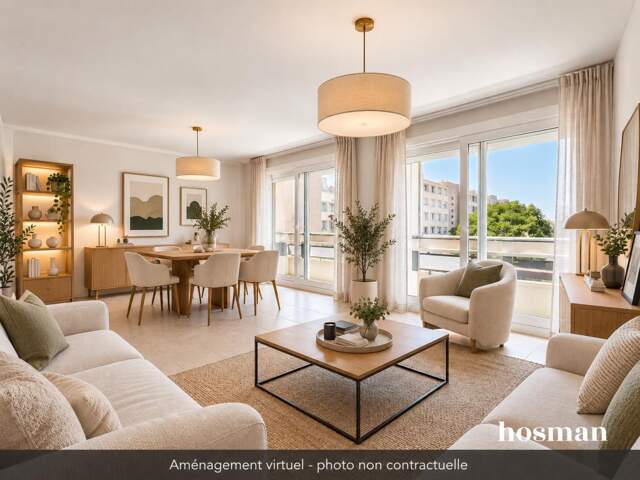 Lumineux appartement T3 de 71,64 m² - balcon - belle vue dégagée - Rue Hippolyte Kahn, Villeurbanne — photo du bien