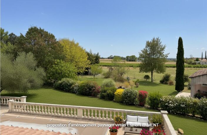 Maison familiale avec piscine ,forage, chambre de plain-pied et terrain de 1 600 m² à Saint-Hilaire-de-Brethmas — photo 4