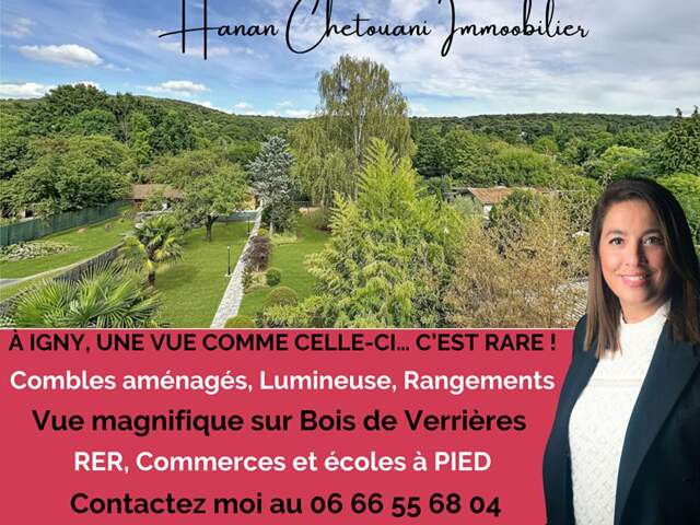 IGNY 295m2 surface utile FACE À LA NATURE : UNE MAISON FAMILIALE RARE — photo du bien