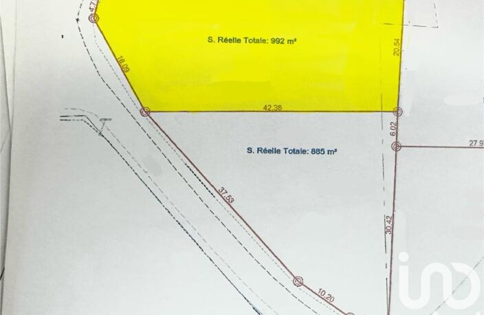 Vente Terrain à bâtir 992 m&sup2; — photo 3