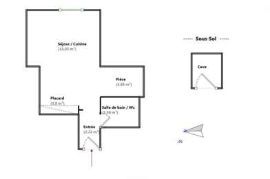Appartement 1 pièces 117000 €