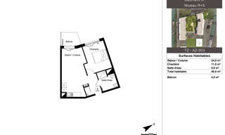 Appartement 2 Pièces 41 m² à louer à Valenciennes (59300)