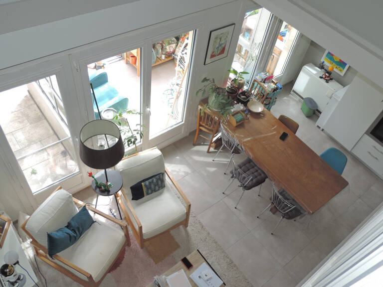 Dpt Ain (01), à vendre BOURG EN BRESSE, appartement T5 de 113 m² en duplex avec véranda, terrasse, jardin privatif et garage — photo 1