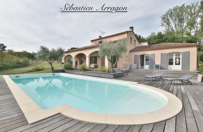 VILLA AUX ACCENTS MÉDITERRANÉENS AVEC PISCINE & VUE PANORAMIQUE – AUX PORTES D’AGEN- SAINTE COLOMBE EN BRUILHOIS (47) — photo 2