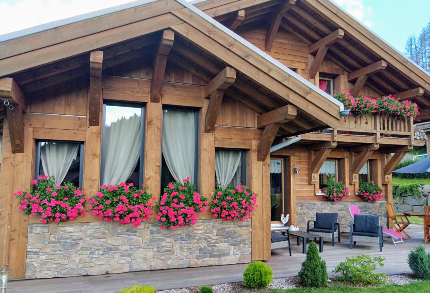 Chalet 154 m2 + terrain avec permis de construire accordé — photo 1