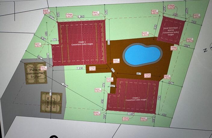Chalet 154 m2 + terrain avec permis de construire accordé — photo 2