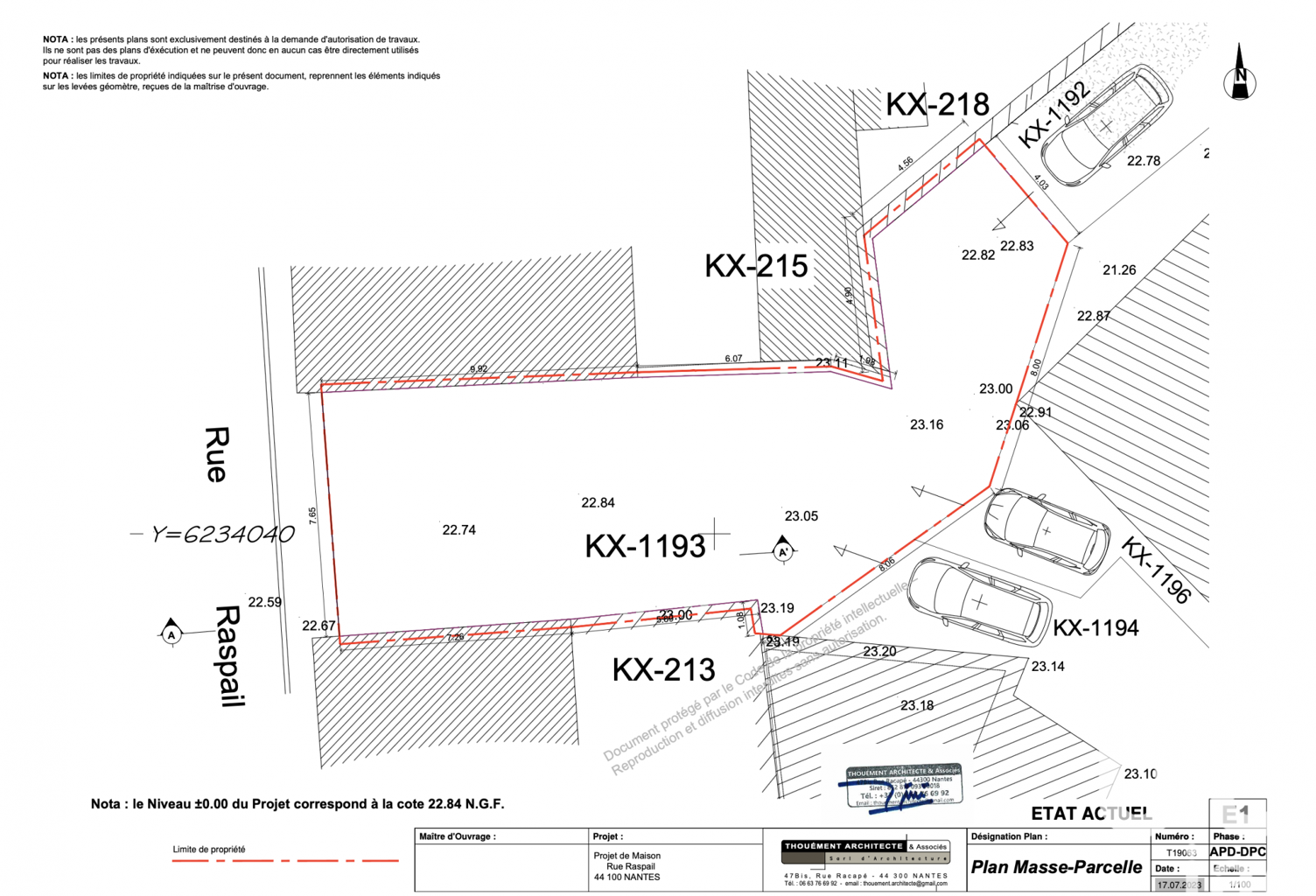 Vente Terrain à bâtir 187 m&sup2; — photo 1