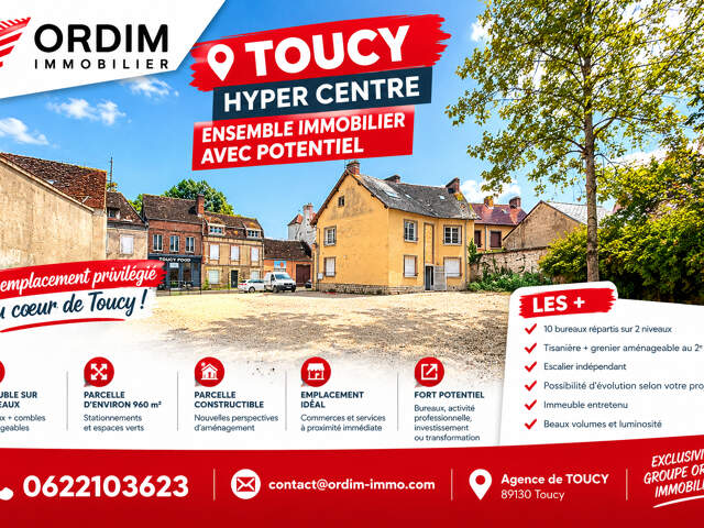 Immeuble Toucy  hyper centre - 11 pièces  -162.82 m2 sur trois niveaux — photo du bien