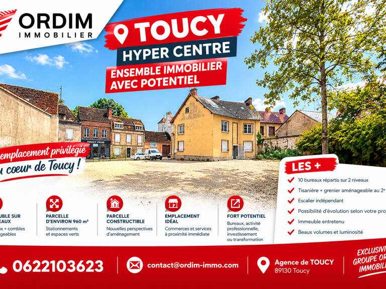 Immeuble Toucy  hyper centre - 11 pièces  -162.82 m2 sur trois niveaux — photo 1