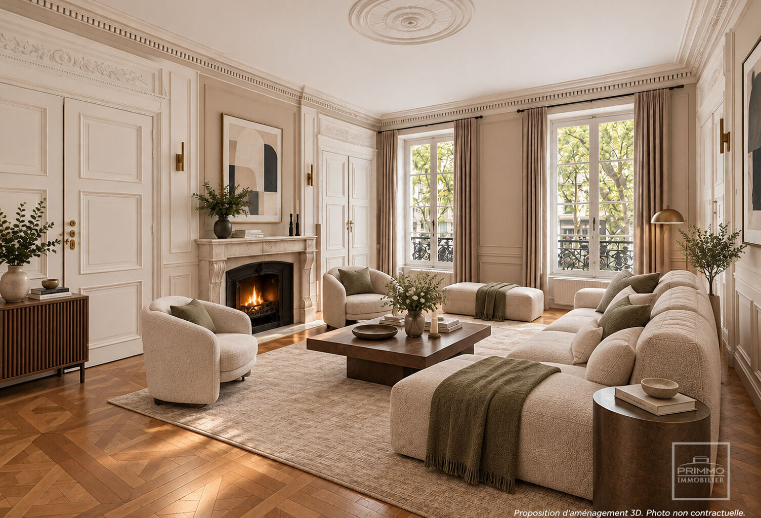 LYON 6EME COURS FRANKLIN ROOSEVELT - APPARTEMENT BOURGEOIS DE 108 M² - CHARME DE L'ANCIEN — photo 1