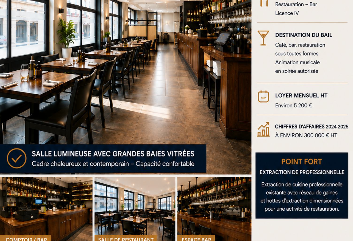 Vente Restaurant 116 m&sup2; — photo 1