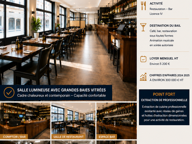 Vente Restaurant 116 m&sup2; — photo du bien