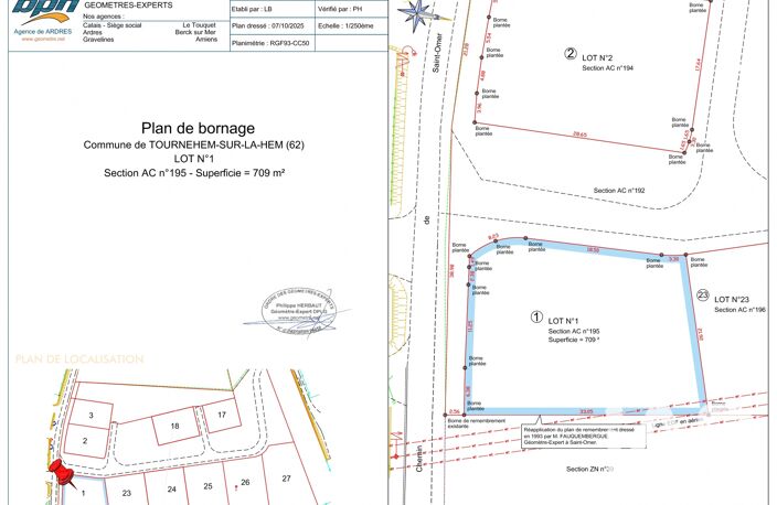 Vente Terrain à bâtir 709 m&sup2; — photo 2