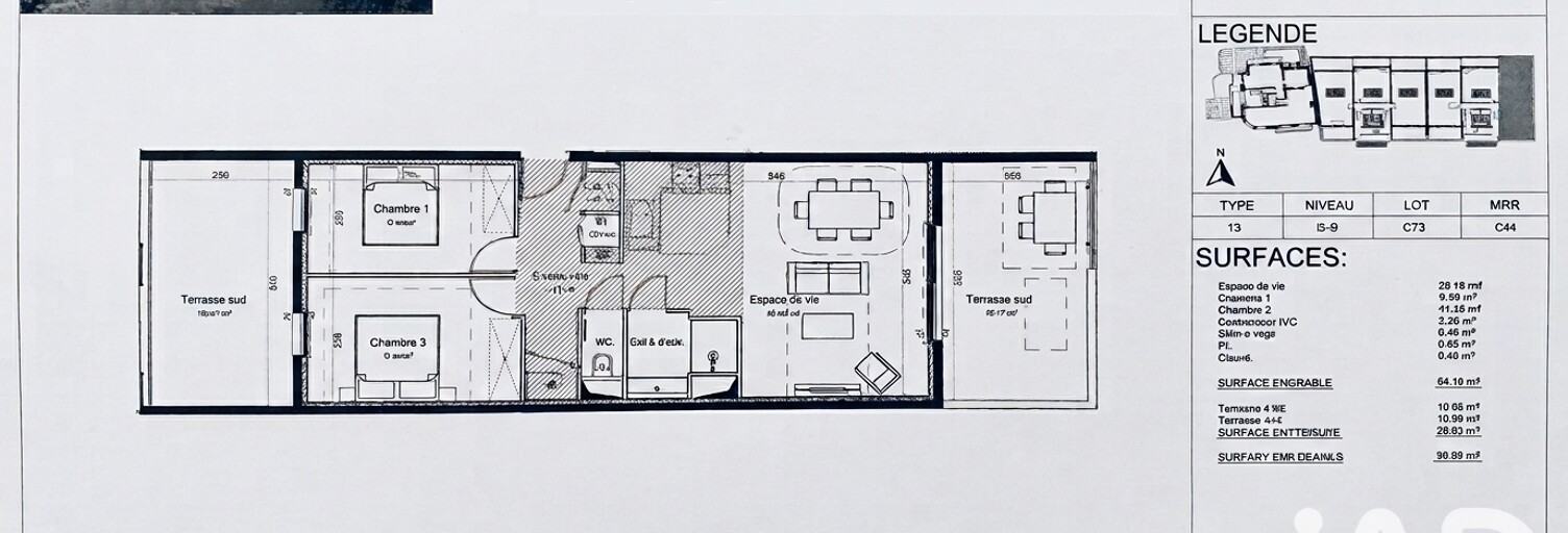 Appartement 3 Pièces 64 m² à vendre à Perpignan (66000)