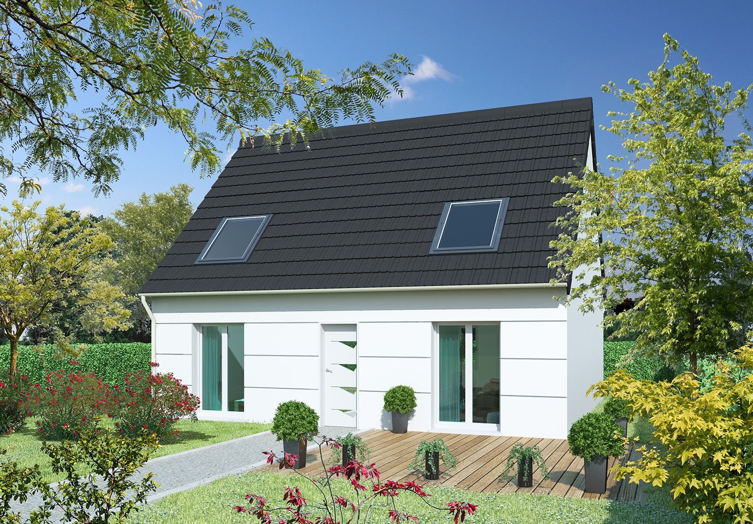 Faites construire votre maison 106.43 m² avec terrain à SAINT-ESCOBILLE (91) !