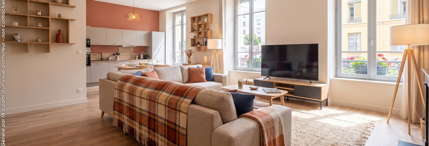 Appartement neuf T1, T2, T3, T4 Pièce 19 à 56 m² à vendre à Lyon 2 (69002)