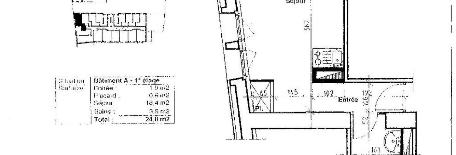 Appartement 1 Pièce 24 m² à louer à Dijon (21000)