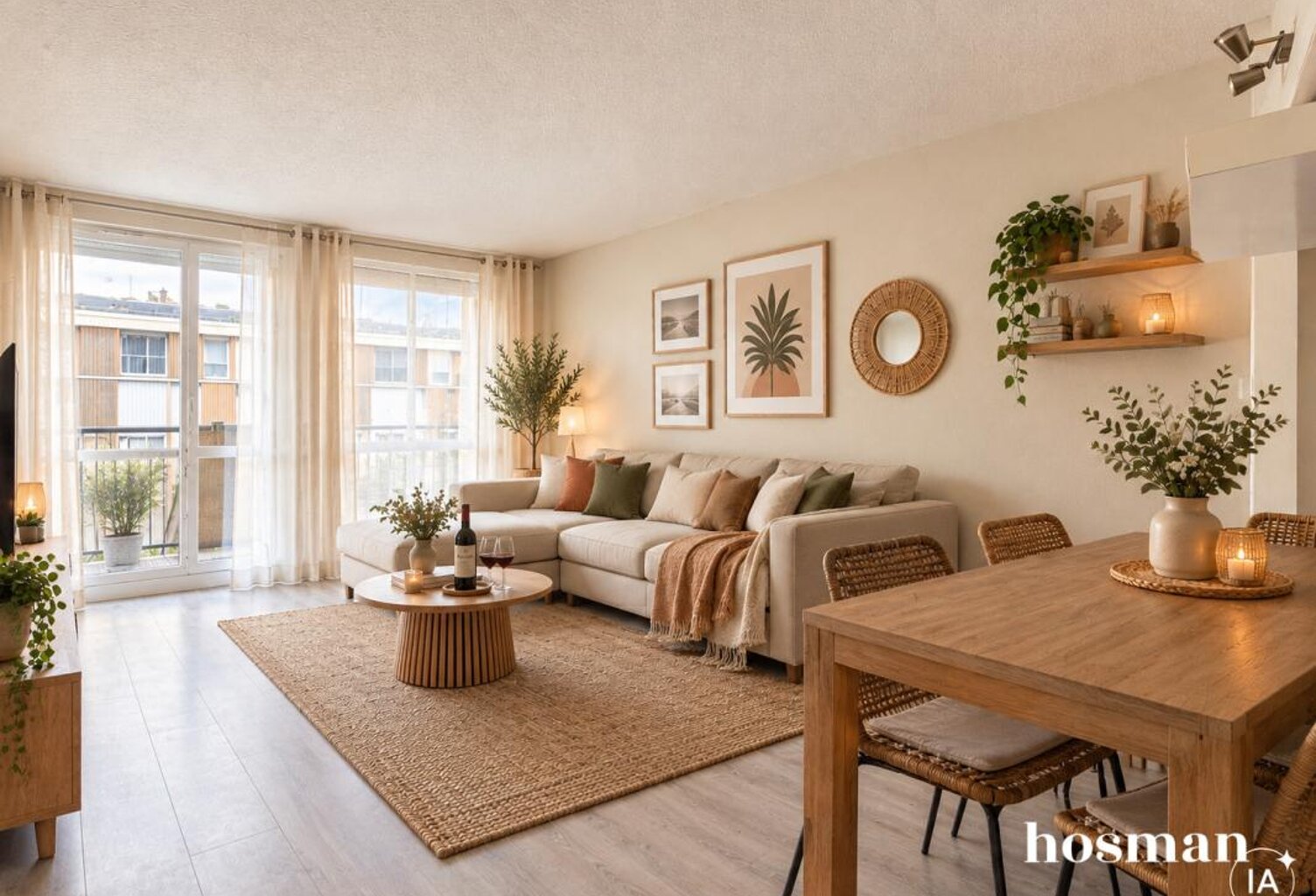 Appartement traversant de 3 pièces avec balcon - Vue dégagée - Rue René Descartes, Cenon — photo 1