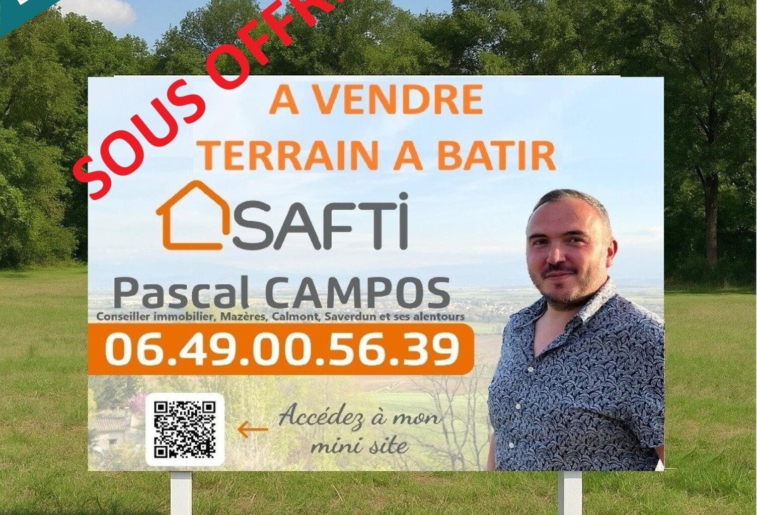 Terrain plat constructible et viabilisé de 424m² — photo 1