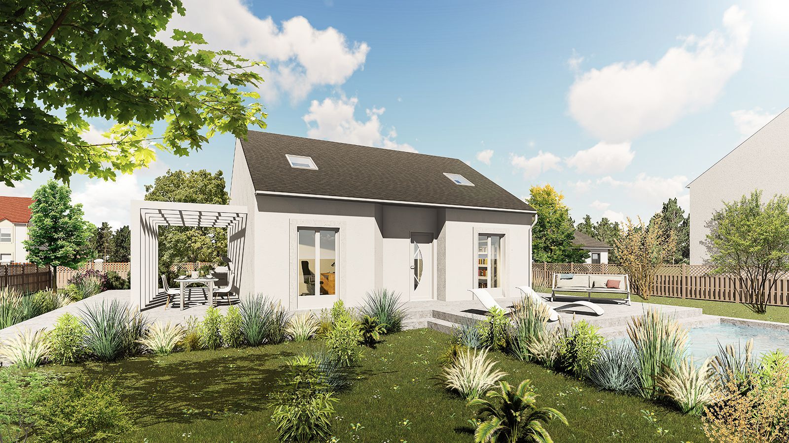 Faites construire votre maison 102.25 m² avec terrain à FREPILLON (95) !